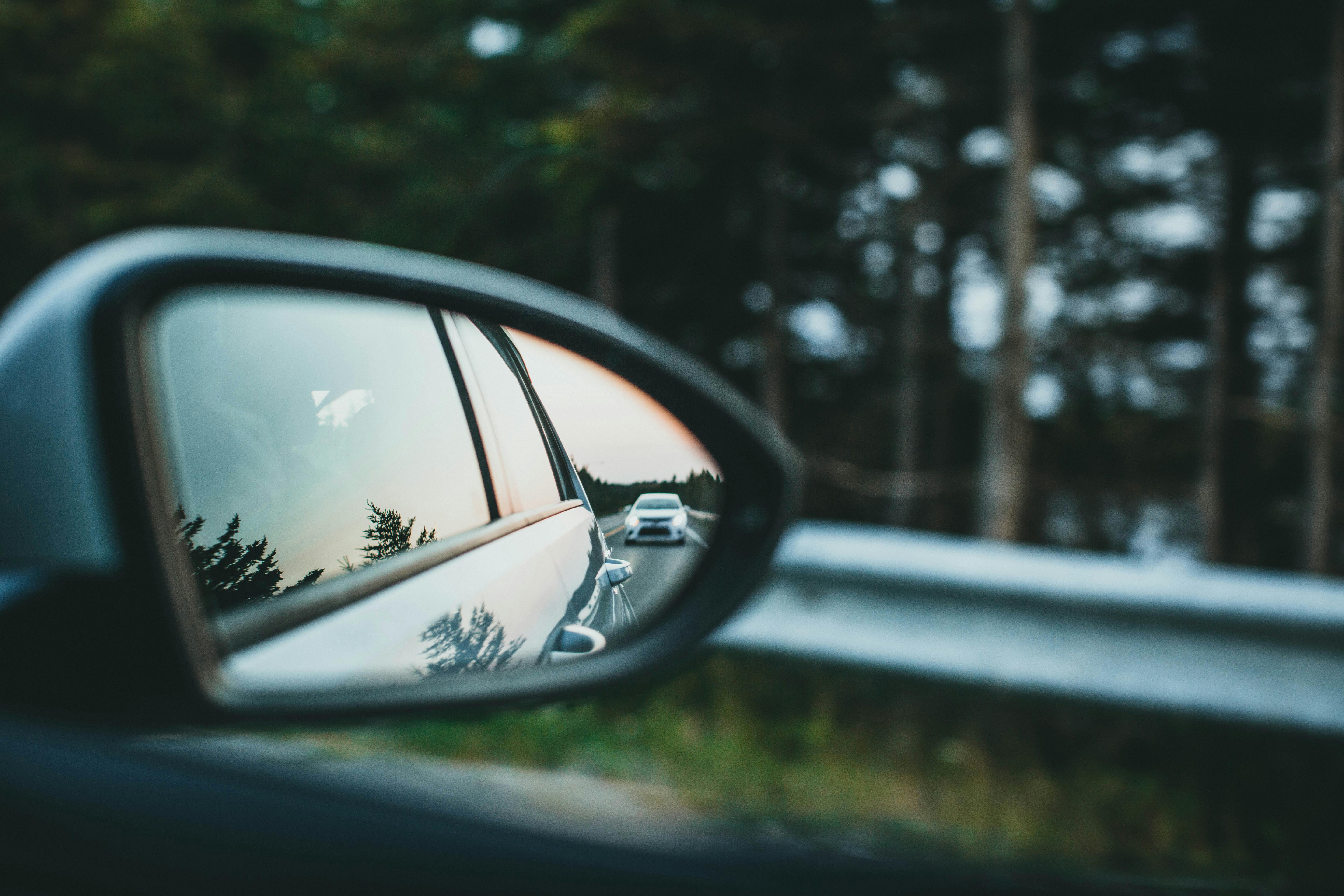An example image showing a rear view mirror. This is used to show a relevance to an insurance market.