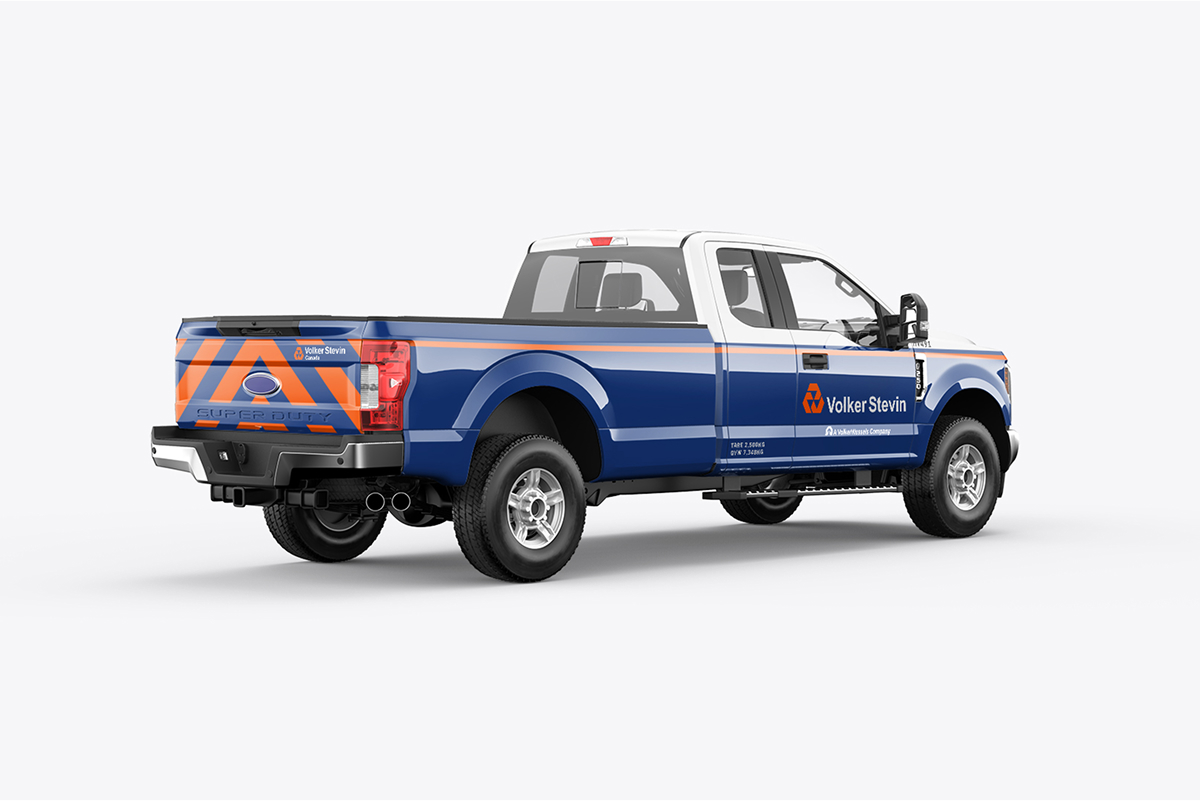 A strong, infrastructure-first brand presence for Volker Stevin—designed to reflect expertise in heavy civil construction through bold visuals, clear structure, and industry-focused storytelling.