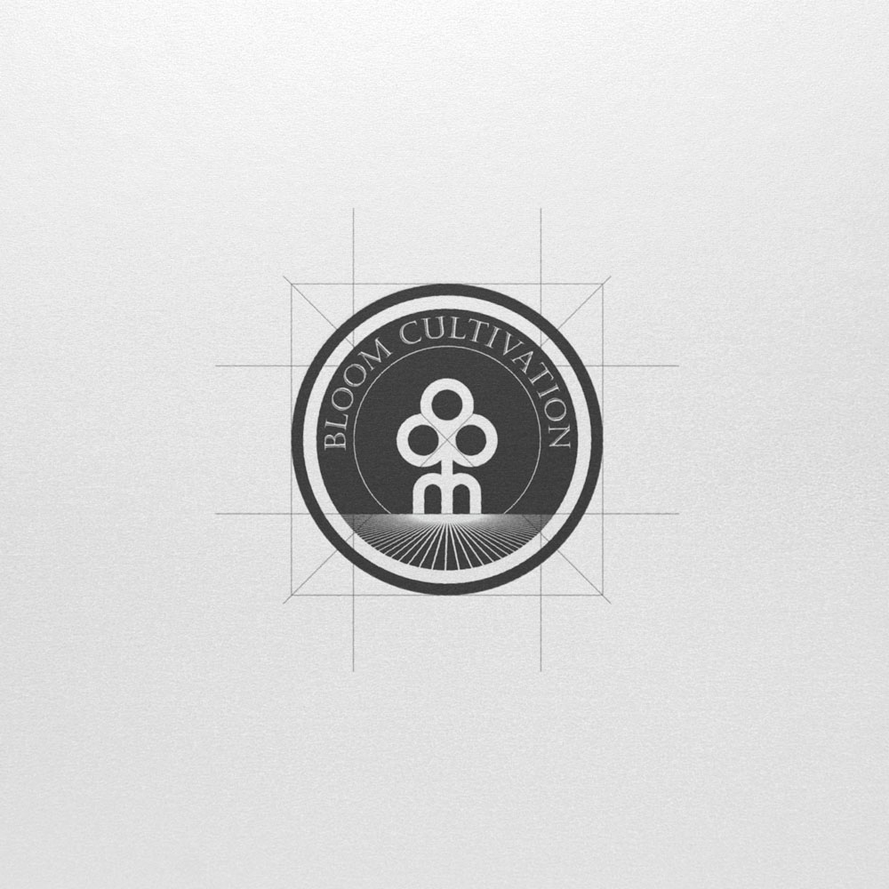 A refined, nature-inspired logo for Bloom Cultivation that symbolizes growth, balance, and modern cannabis culture—designed to convey trust, quality, and a clean aesthetic.