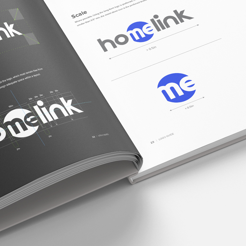 A friendly, modern logo for Homelink that blends simplicity with a sense of home—designed to evoke trust, comfort, and ease in the real estate experience.