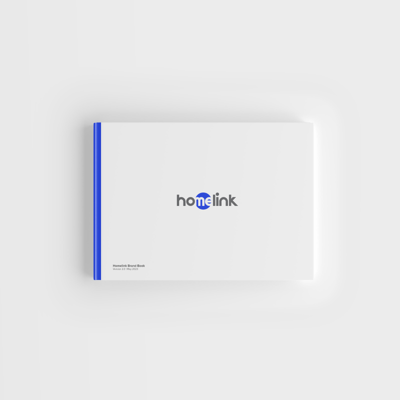 A friendly, modern logo for Homelink that blends simplicity with a sense of home—designed to evoke trust, comfort, and ease in the real estate experience.