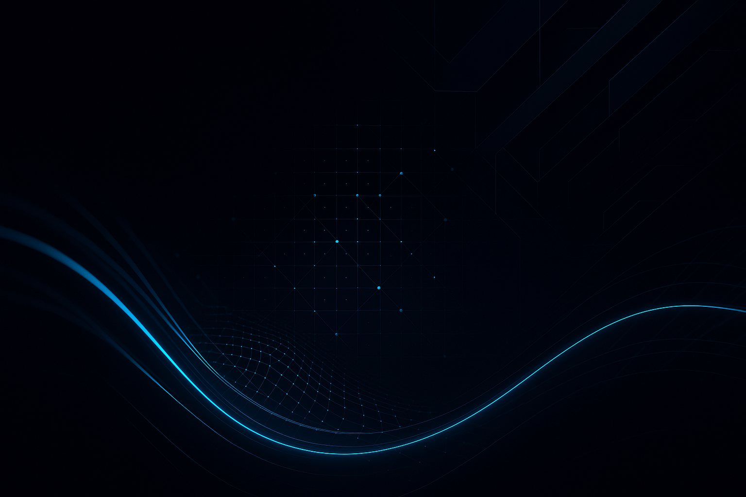 A grid of pixels converging in between by showing the company's signature brand color orange and diving towards black.
