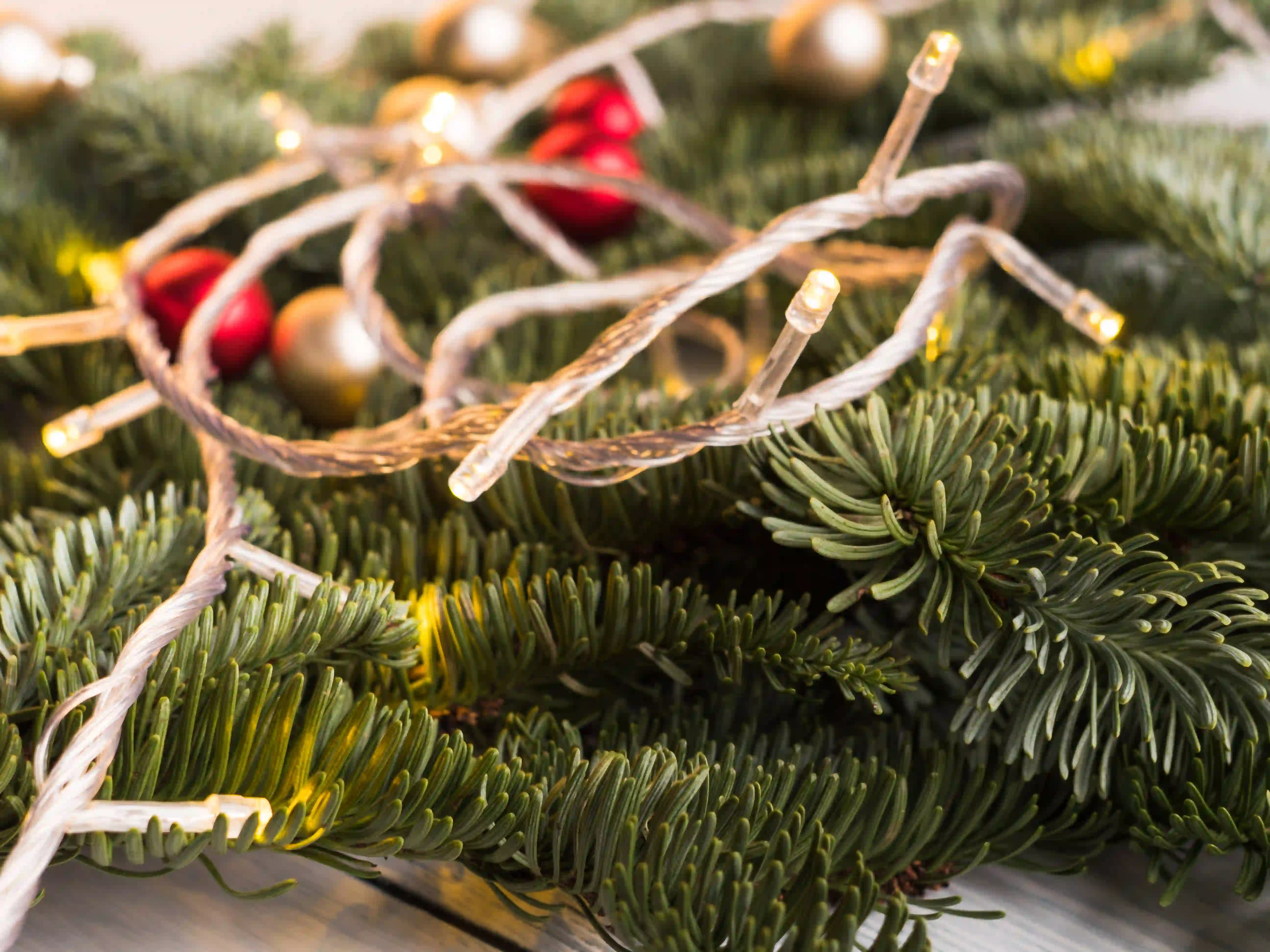 garland with christmas lights