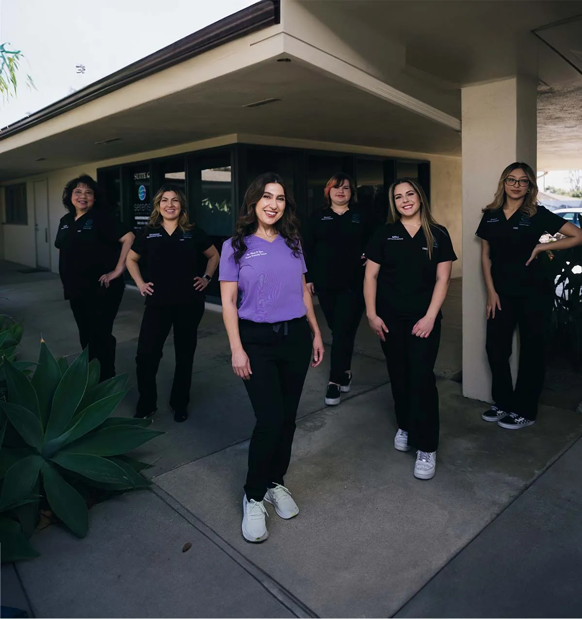 The Serene Dentistry team outside their Ventura, CA office