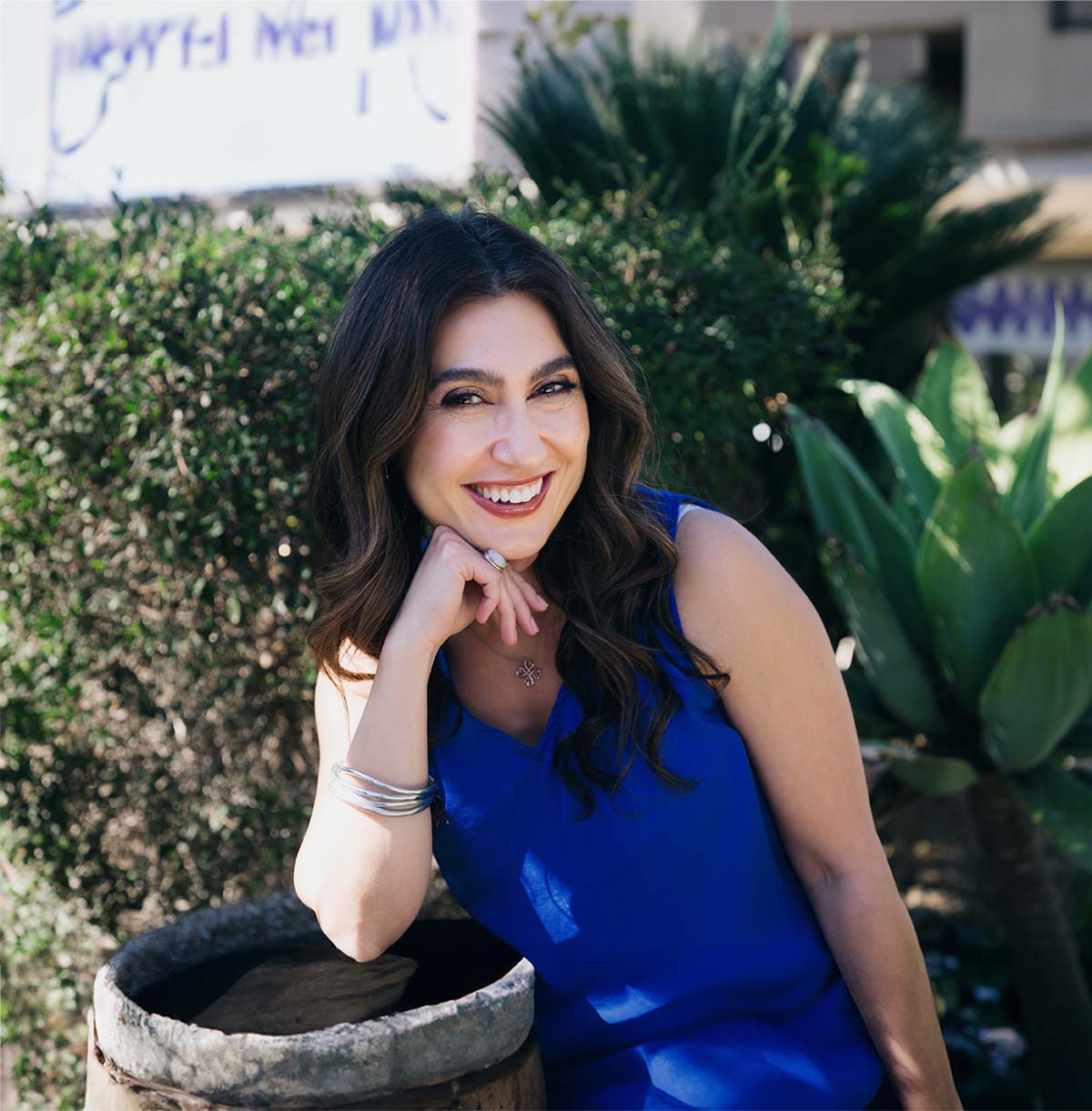 Dr. Klara Efner outside Serene Dentistry in Ventura, California