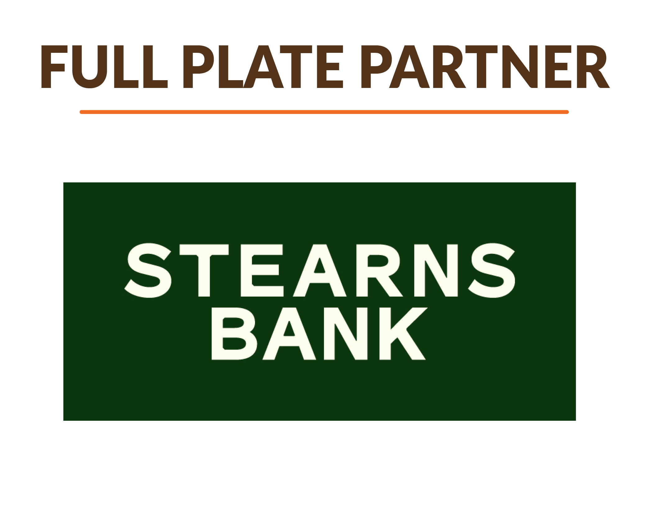 full plate partner stearns bank