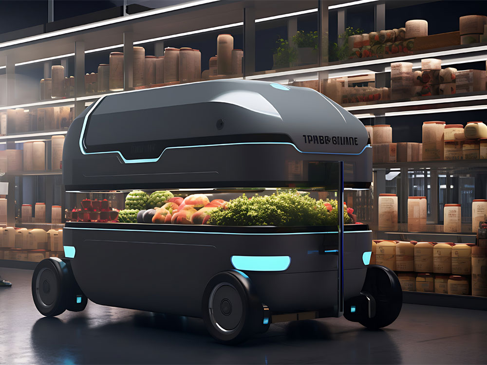  delivery robots and autonomous vehicles in food delivery with relevant visuals for Onekode Blog