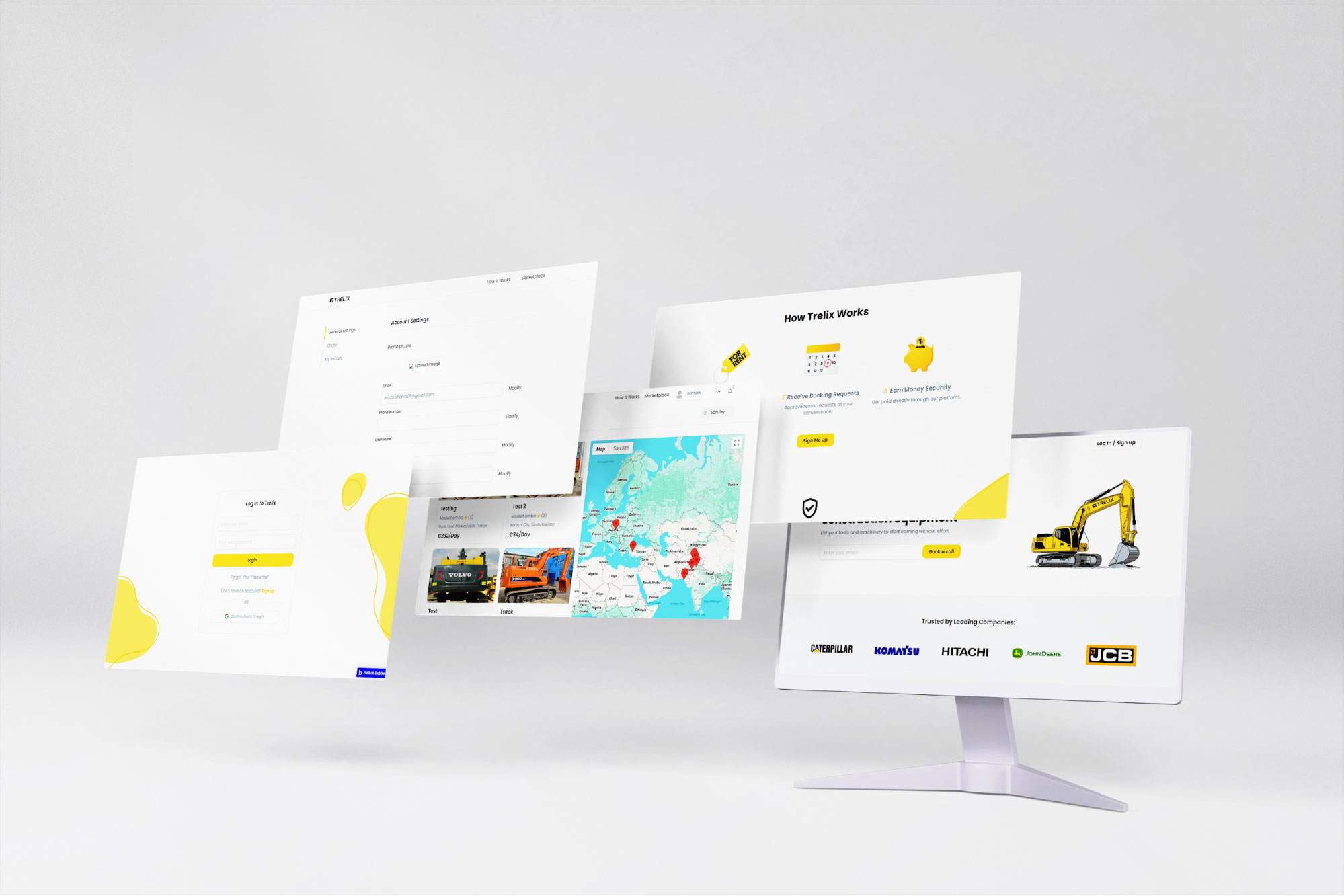 Onekode Live Equipment Listings – Live Equipment Listings Trelix solution for marketplace and global business growth