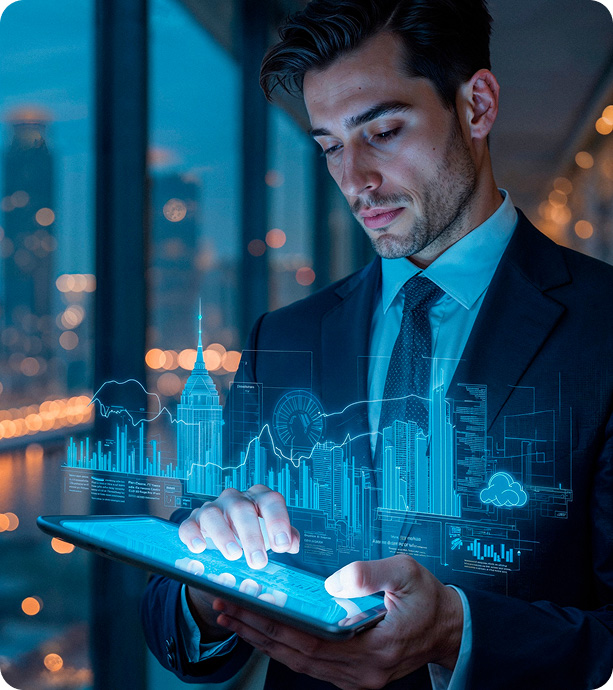 Showcasing hero digitization services and solutions for startups and businesses.