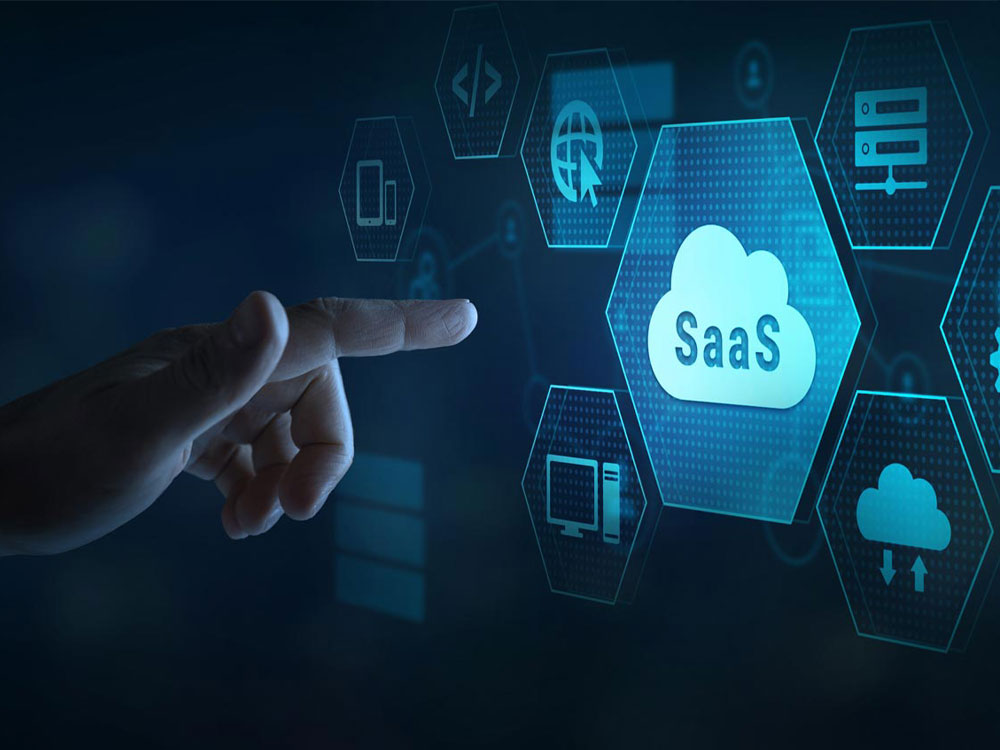 “Concept image showing SaaS MVP development and cloud-based software platform.”