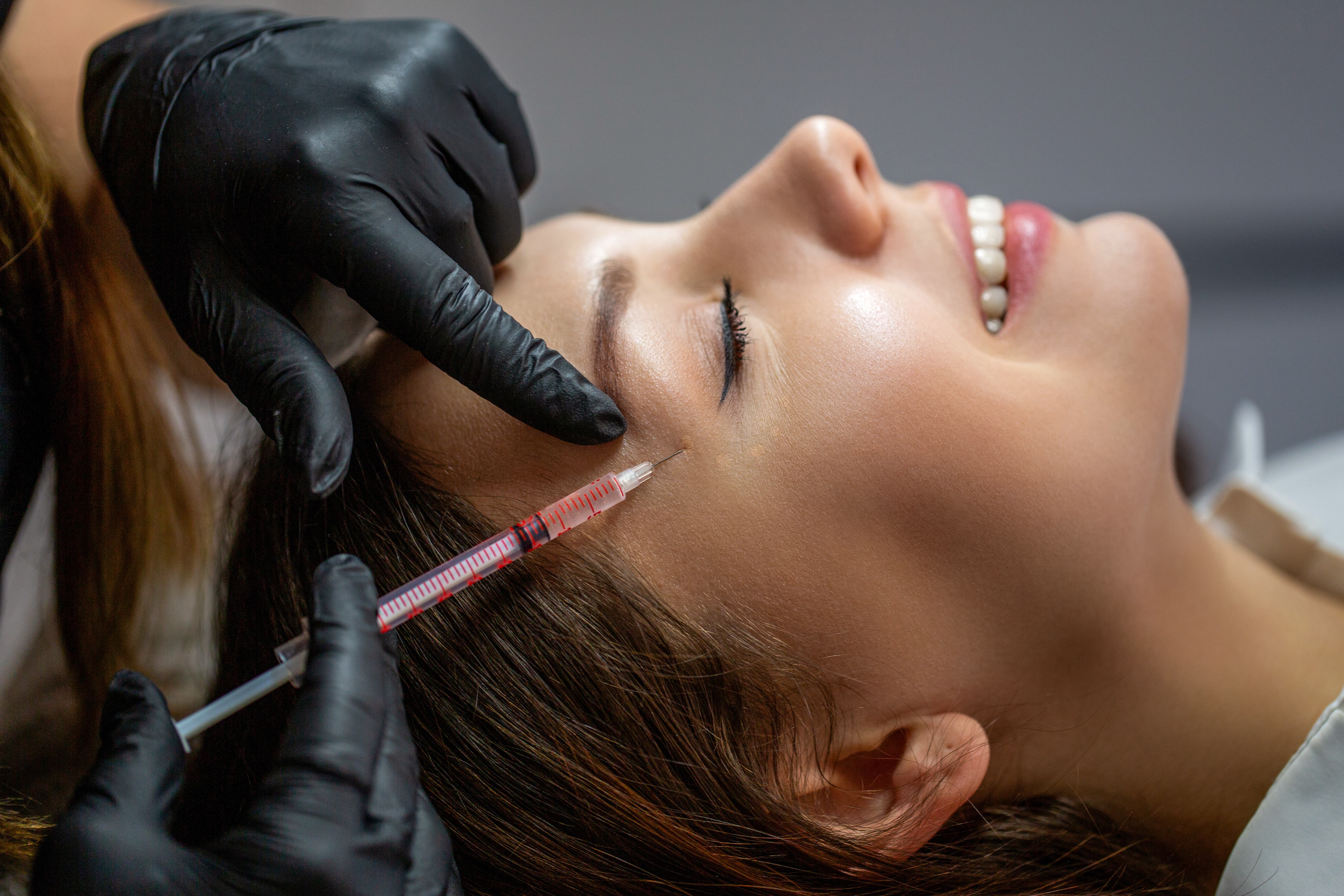 Patient receiving Botox injections at Carolina Trim Clinic in Fort Mill, SC