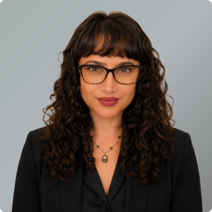 Foto de primer plano de Fabiola Valdivia