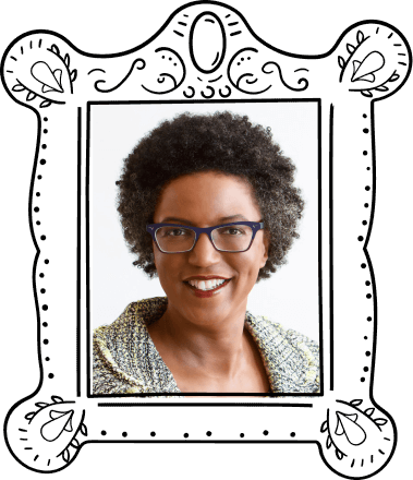 Photographic portrait of Linda Hill.