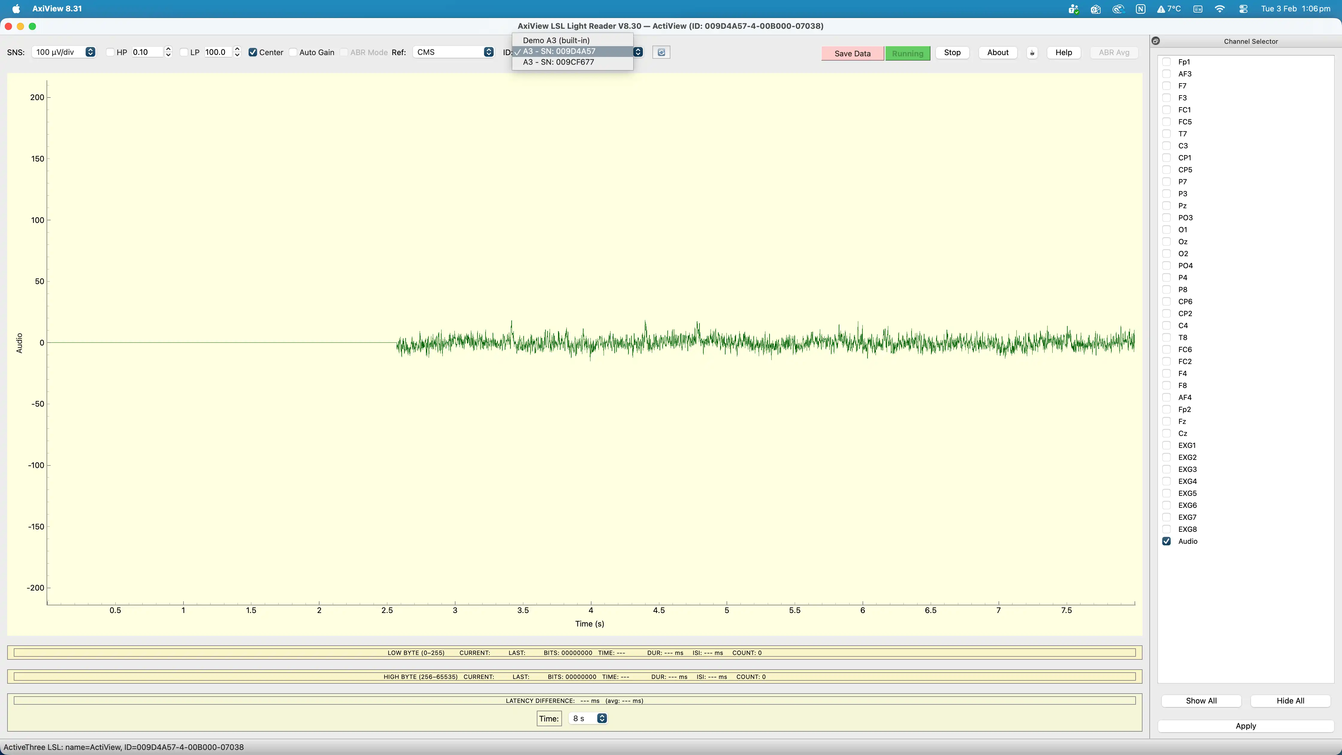 AxiView (ActiveThree LSL Reader)