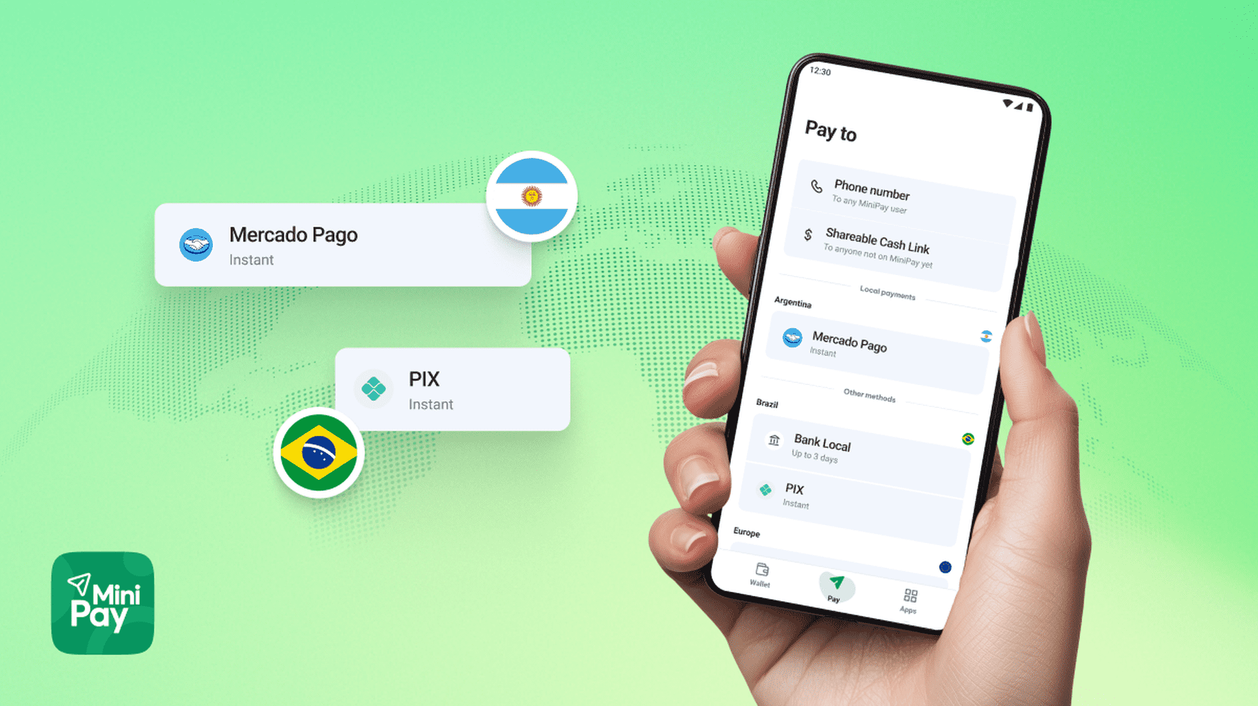 MiniPay Rolls Out Local Payments: Spend a USD Stablecoin Balance via PIX and Mercado Pago