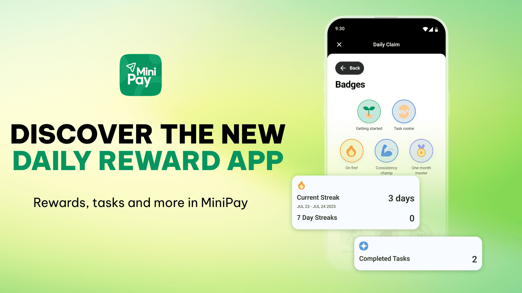 Discover the new Daily Reward: Rewards, Tasks and More in MiniPay