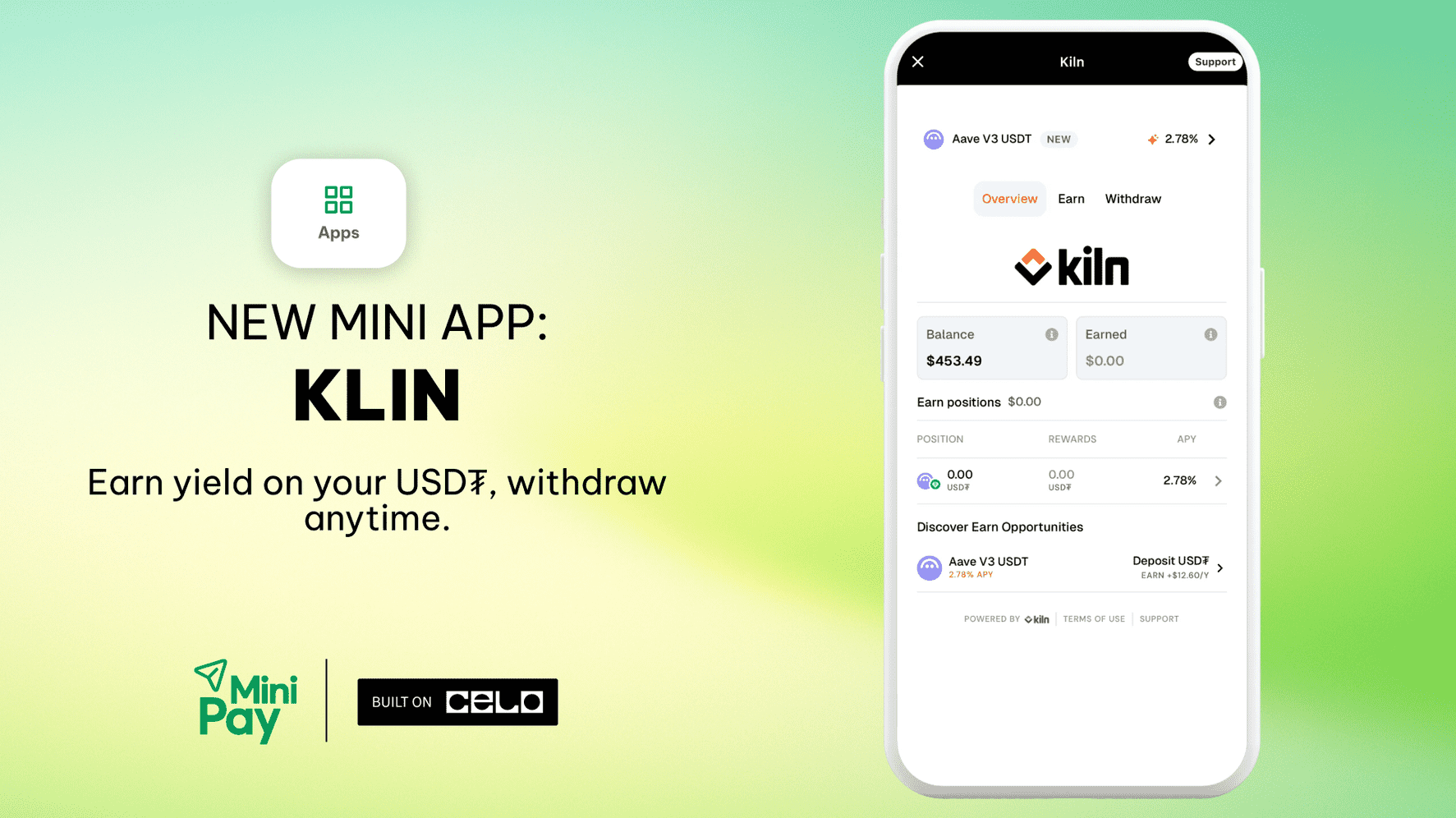 Kiln: A New Way to Earn Yield on your USD₮ in MiniPay 