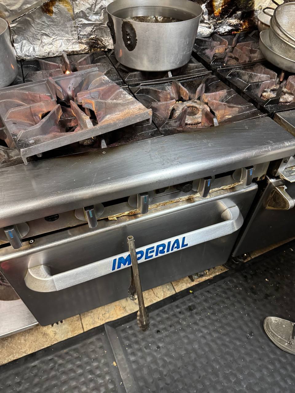 Commercial range oven not working