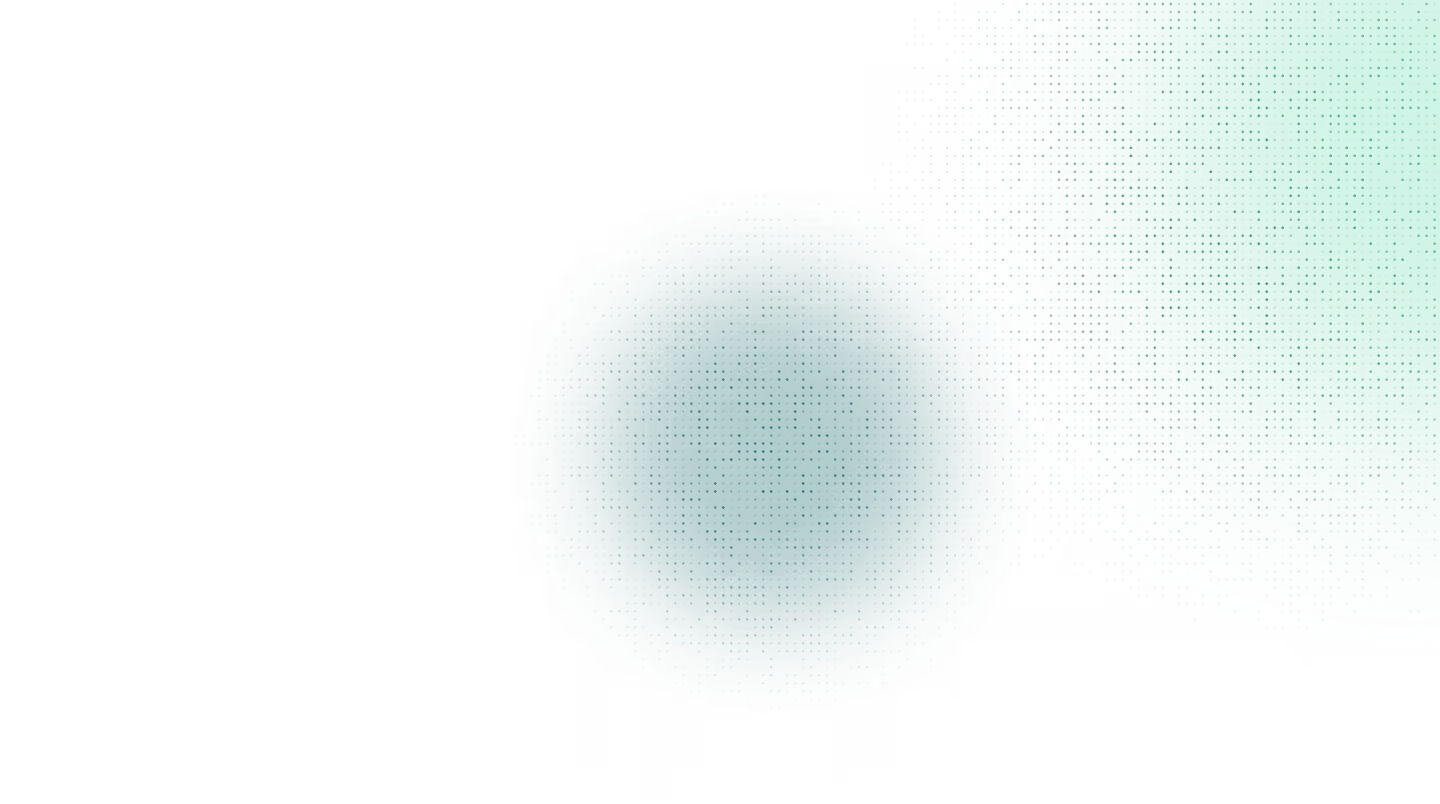 Two overlapping glowing teal circles on a black background, one smaller and darker than the other.