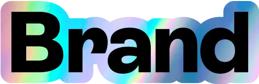 Brand sticker