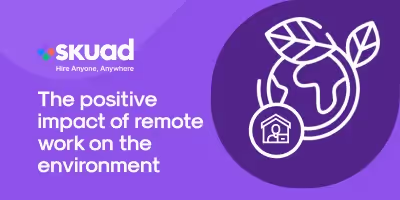 The positive impact of remote work on the environment