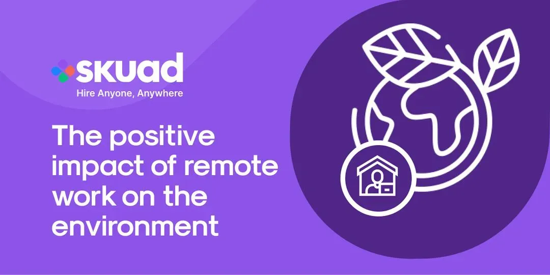 The positive impact of remote work on the environment