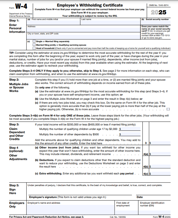 W-4 Form