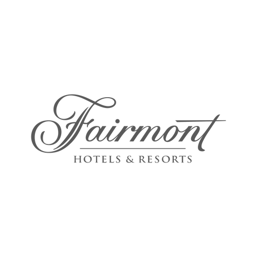Greyscale logo of client Fairmont Hotels & Resorts