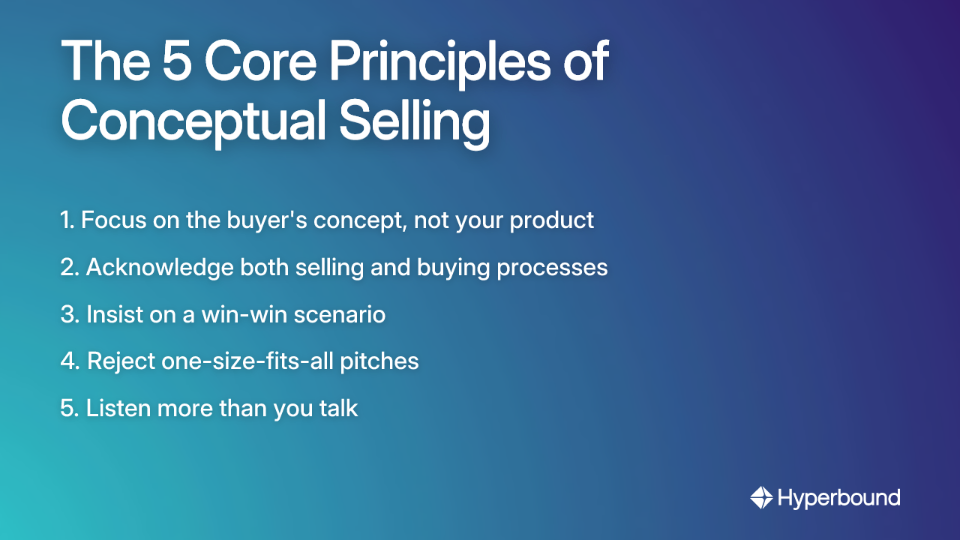 The 5 Core Principles of Conceptual Selling