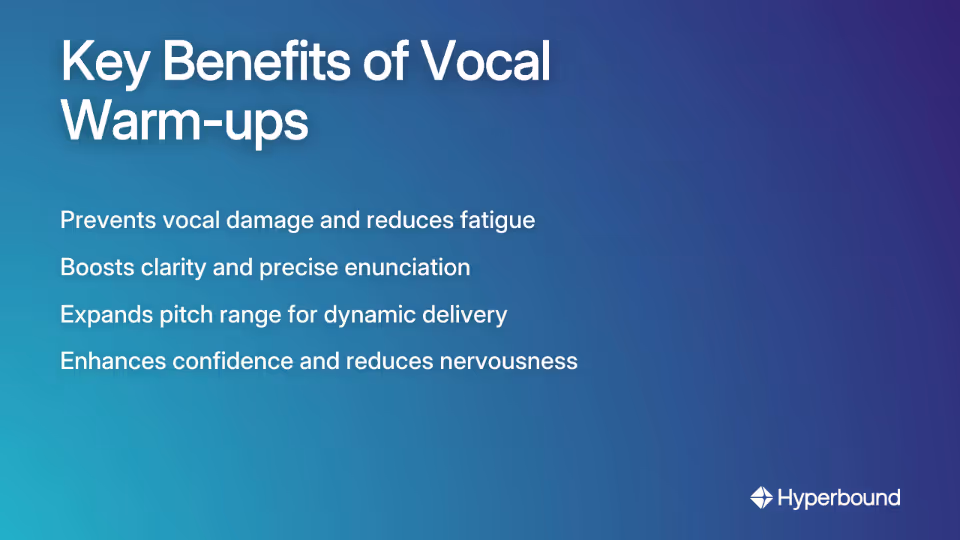 Key Benefits of Vocal Warm-ups