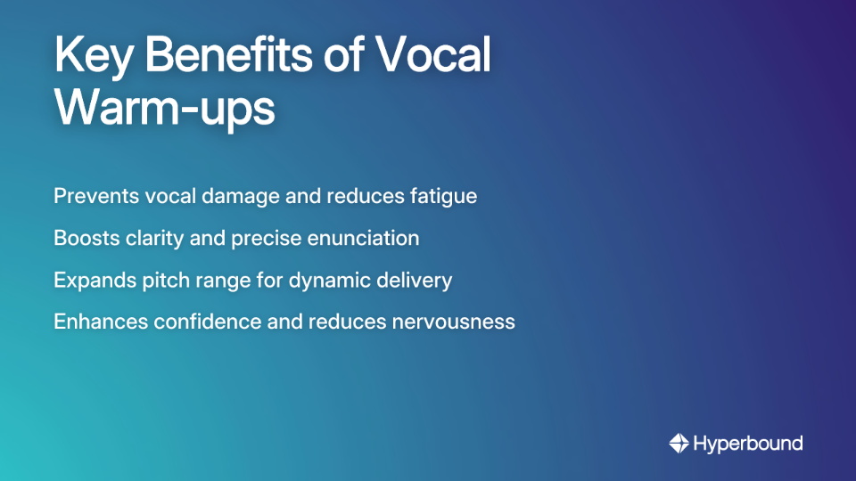 Key Benefits of Vocal Warm-ups