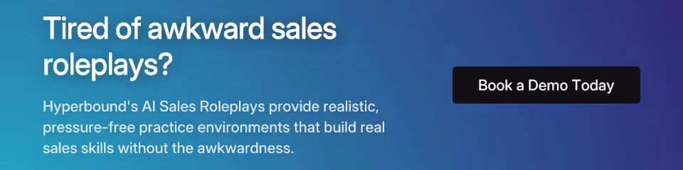 Tired of awkward sales roleplays?