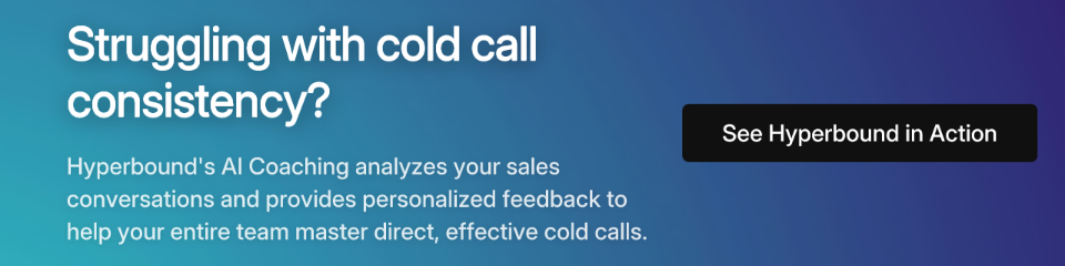 Struggling with cold call consistency?