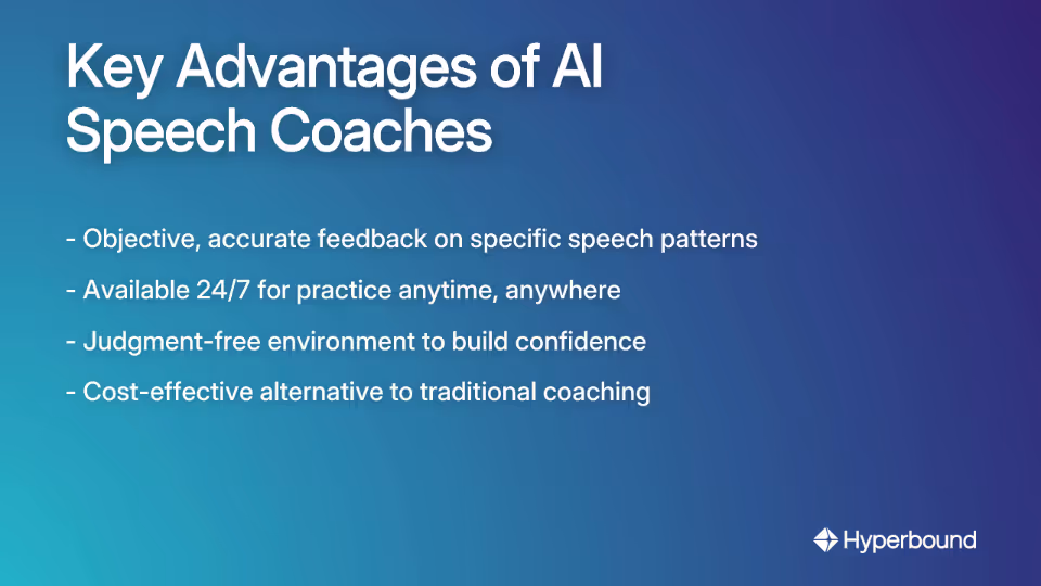 Key Advantages of AI Speech Coaches