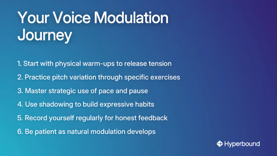 Your Voice Modulation Journey