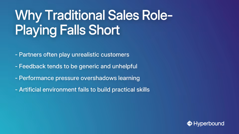 Why Traditional Sales Role-Playing Falls Short