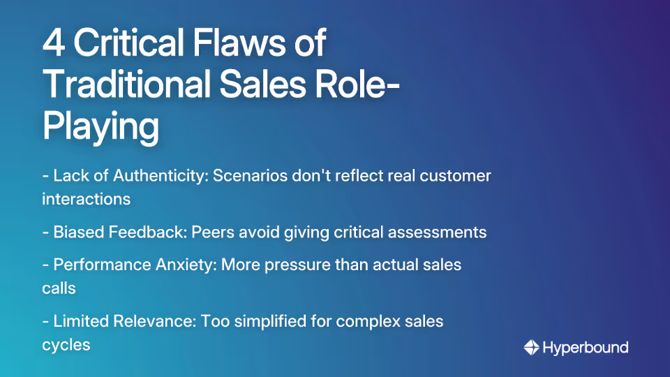 4 Critical Flaws of Traditional Sales Role-Playing