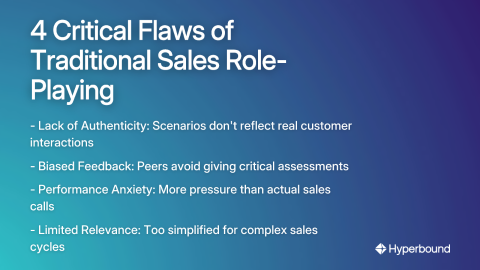 4 Critical Flaws of Traditional Sales Role-Playing
