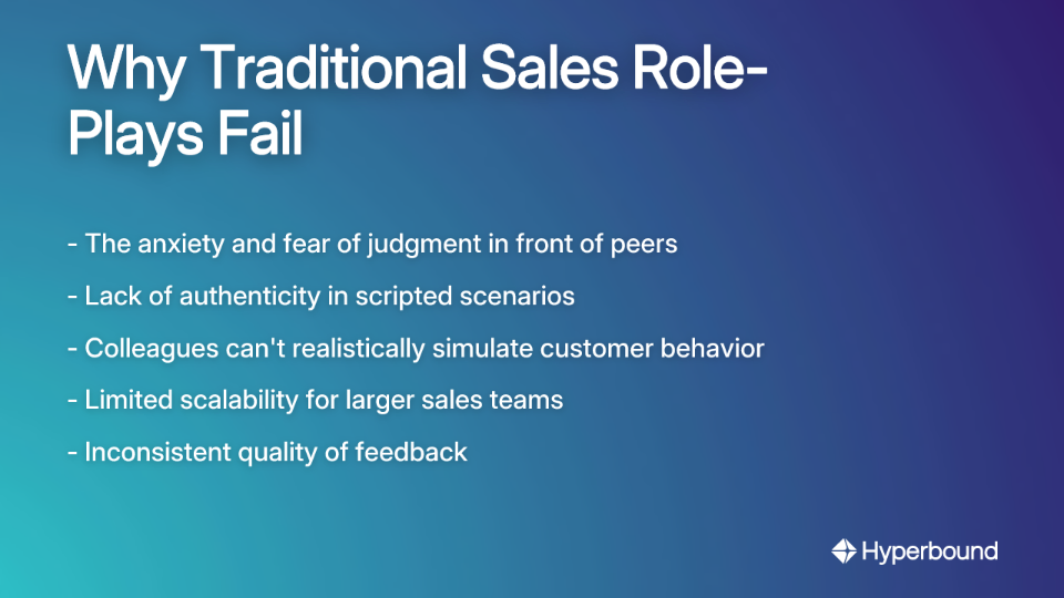 Why Traditional Sales Role-Plays Fail