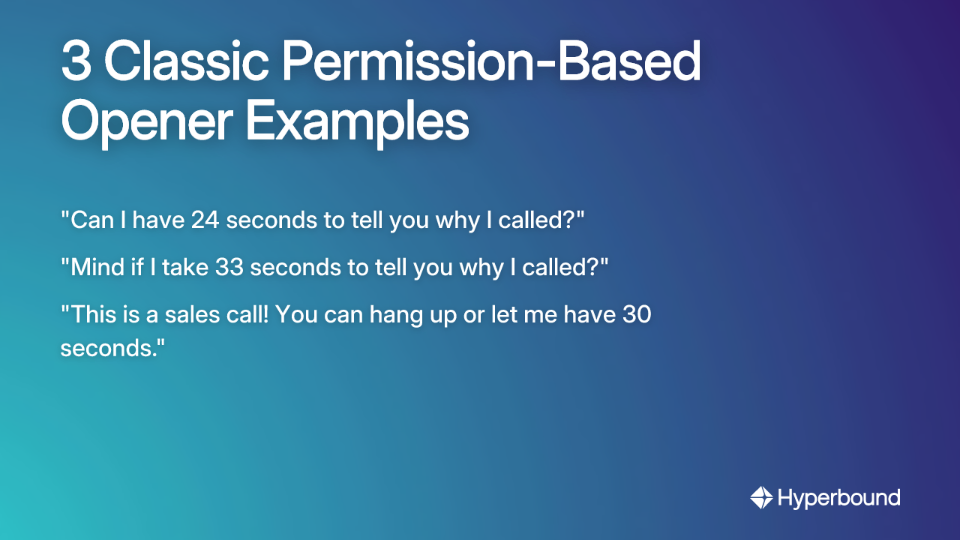 3 Classic Permission-Based Opener Examples