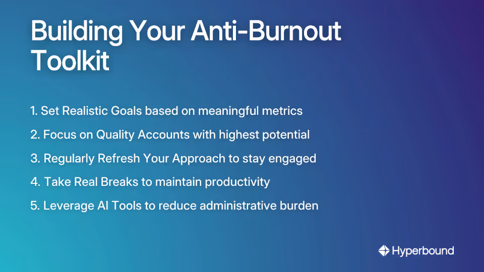 Building Your Anti-Burnout Toolkit
