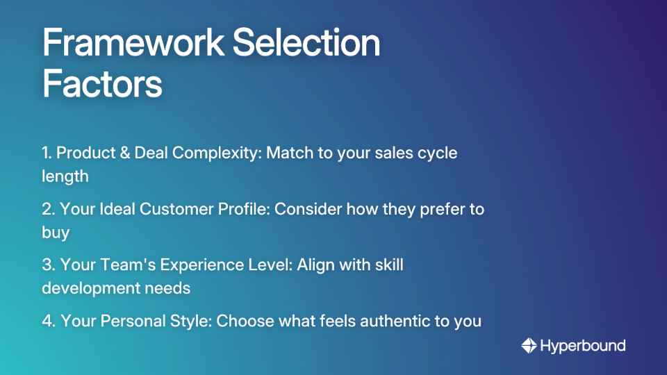 Framework Selection Factors