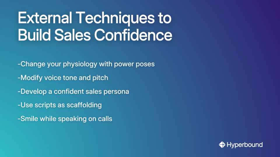 External Techniques to Build Sales Confidence
