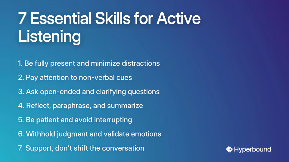 7 Essential Skills for Active Listening