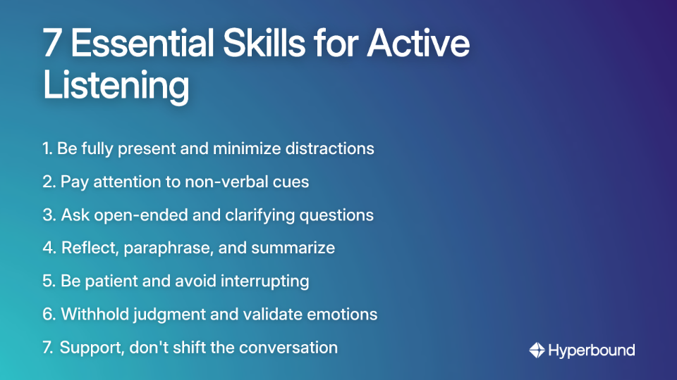7 Essential Skills for Active Listening
