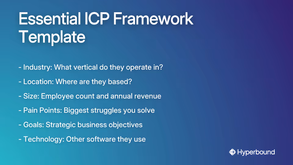 Essential ICP Framework Template