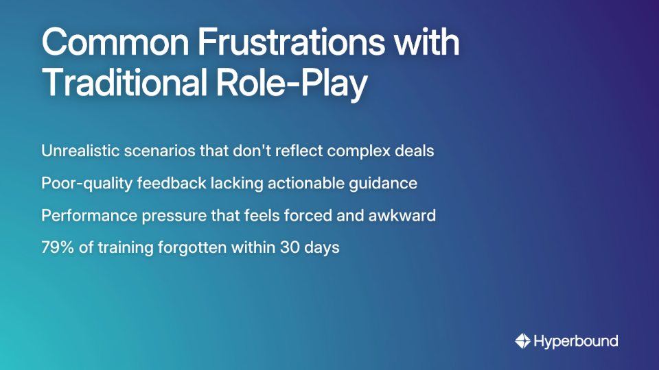 Common Frustrations with Traditional Role-Play
