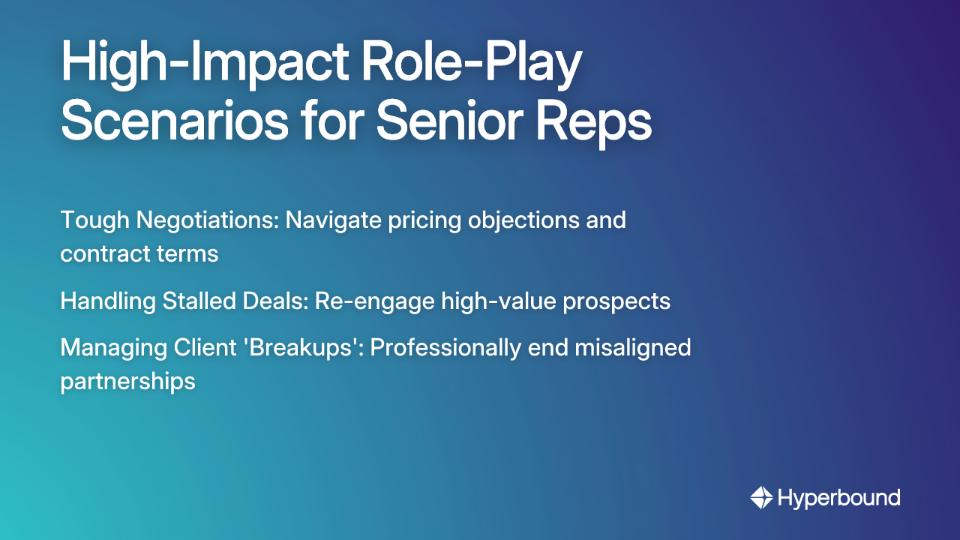 High-Impact Role-Play Scenarios for Senior Reps