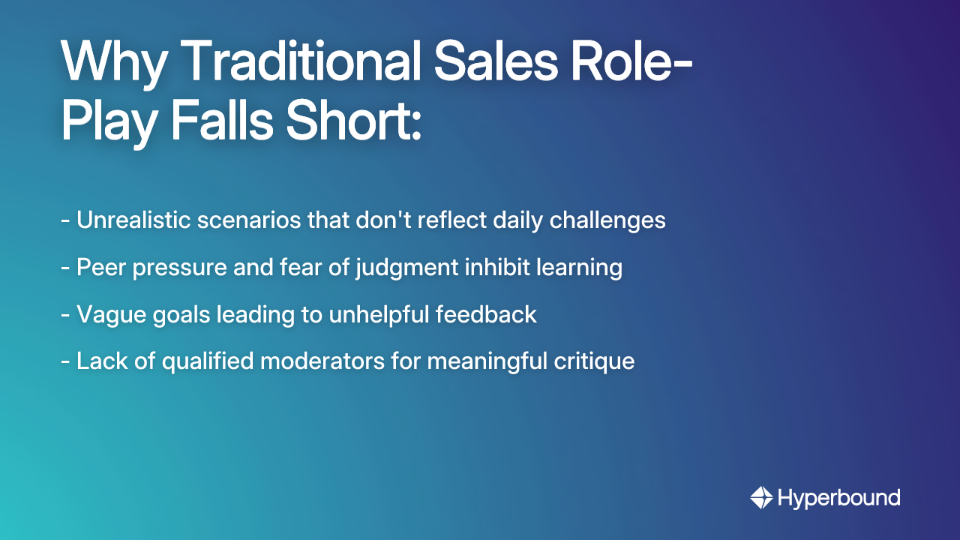 Why Traditional Sales Role-Play Falls Short