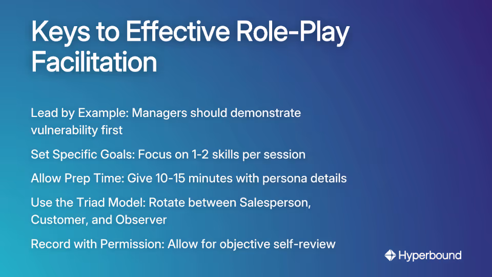 Keys to Effective Role-Play Facilitation